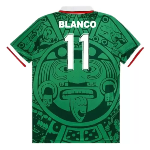 Mexico BLANCO #11 1998 World Cup Retro Jersey