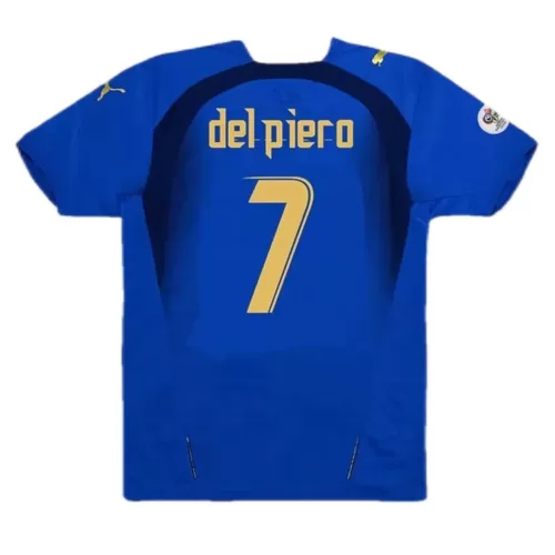 2006 Italy Retro Home Soccer Jersey #7 Del Piero