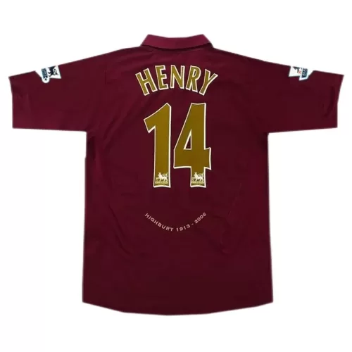 Arsenal 2005/06 Henry #14 Retro Home Football Shirt