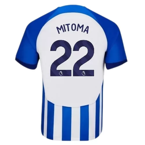 Brighton & Hove Albion 2023/24 Home Jersey with Mitoma #22 - Buy Now for Quality and Style