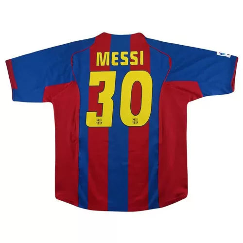 Barcelona Messi #30 Authentic Home Football Jersey 2004/05 - Replica Option