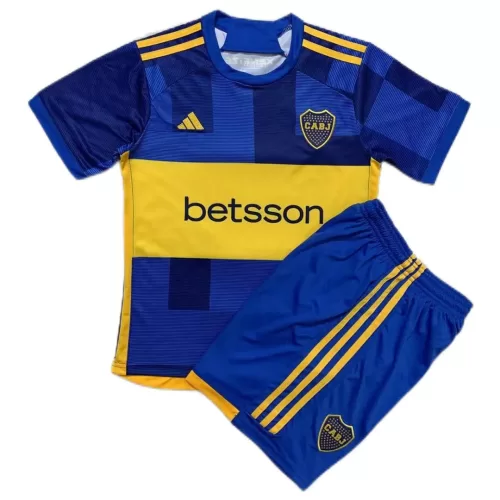 2023/24 Kids Boca Juniors Home Jersey and Shorts for Sale