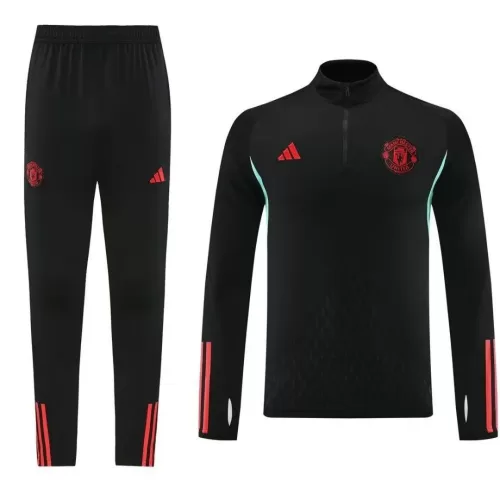 Manchester United Black Training Kit (Top and Pants) 2023/24