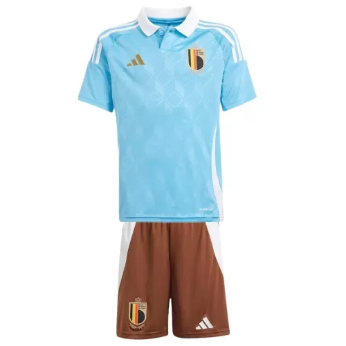 Youth Belgium Away Soccer Kit (Jersey + Shorts) Euro 2024