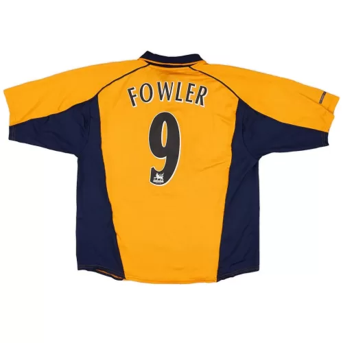 Liverpool 2000-01 Away Retro Jersey with Fowler #9 - Buy Now!