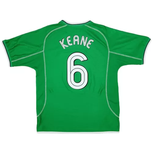 Keane #6 Replica Ireland Home Jersey 2002