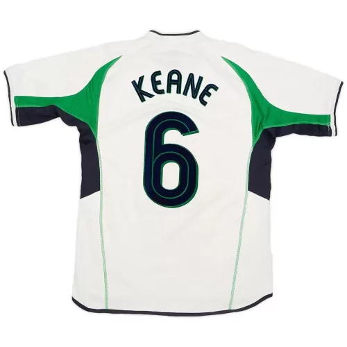 Keane #6 Ireland Away Jersey Retro 2002