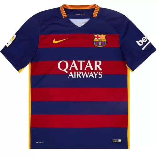 2015/16 Barcelona Retro Home Soccer Jersey