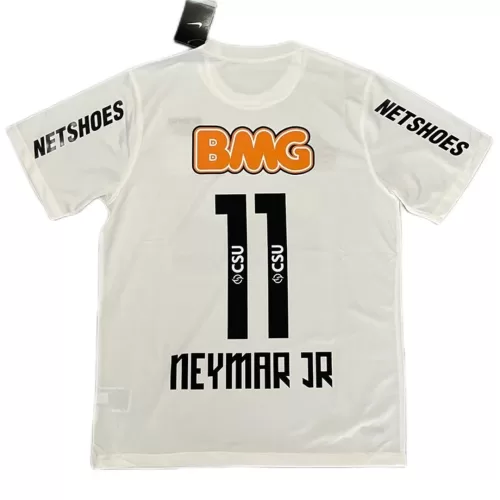 Neymar Jr. #11 Santos FC Home Retro Jersey 2011-12 - Shop Now for Authentic Vintage Soccer Gear