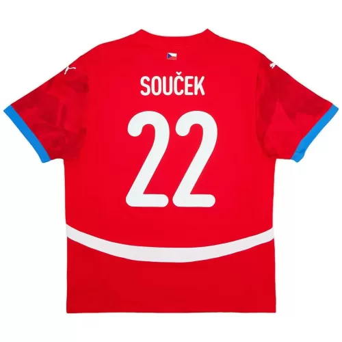 Czech Republic Euro 2024 Soucek #22 Home Jersey