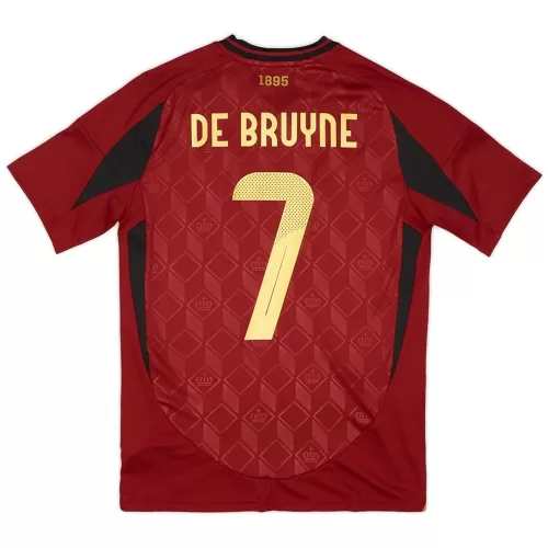 De Bruyne #7 Belgium National Home Jersey Euro 2024