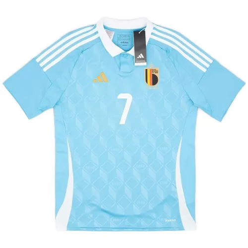 Belgium Euro 2024 Away Jersey Featuring De Bruyne #7