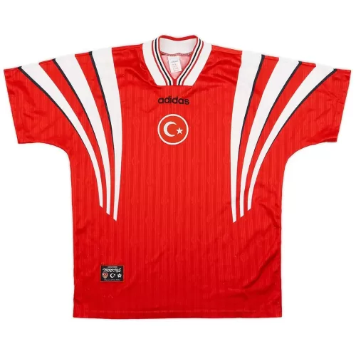 1996 Turkey Retro Home Jersey - Vintage Soccer Shirt