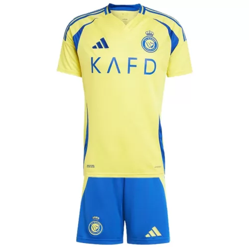 Al Nassr Home Kit Kids Shirt and Shorts 2024/25 - Buy Now for Your Little Fans