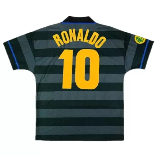 Cristiano Ronaldo Retro Inter Milan UEFA Cup Away Jersey 1997-98 #10