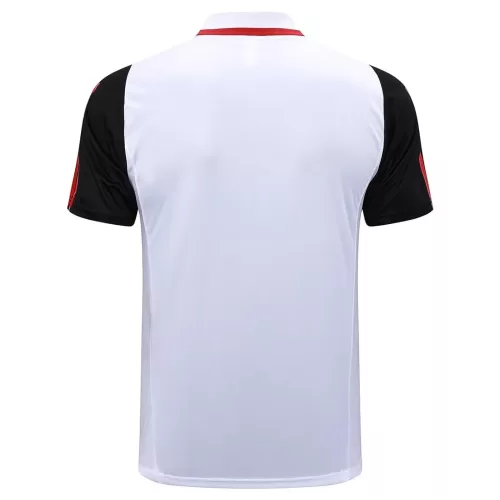 Manchester United Men's Core Polo Shirt - White/Black 2023/24 - Buy Now