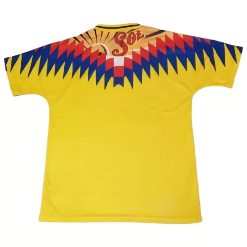 Club America 1995 Retro Home Jersey in Yellow