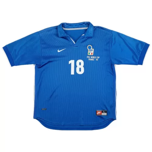 Roberto Baggio Italy Retro Home Jersey - 1998 World Cup Edition