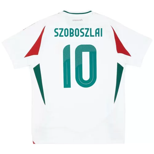 Szoboszlai #10 Official 2024 Hungary Away Soccer Jersey