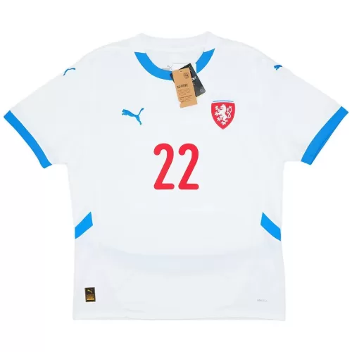 Czech Republic Away Jersey Euro 2024 with SOUCEK #22