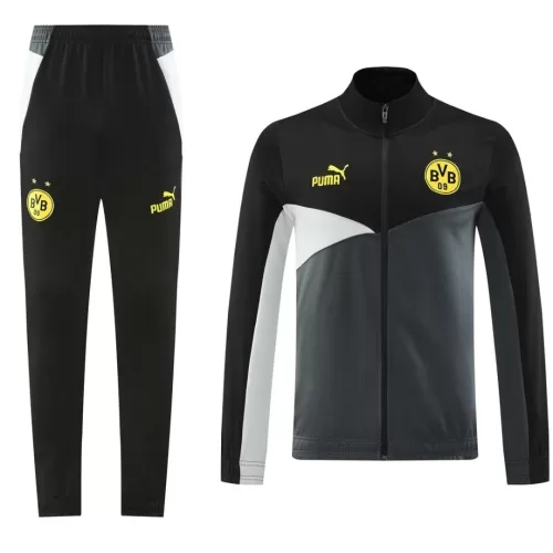 2024/25 Borussia Dortmund Black Training Kit: Jacket and Pants