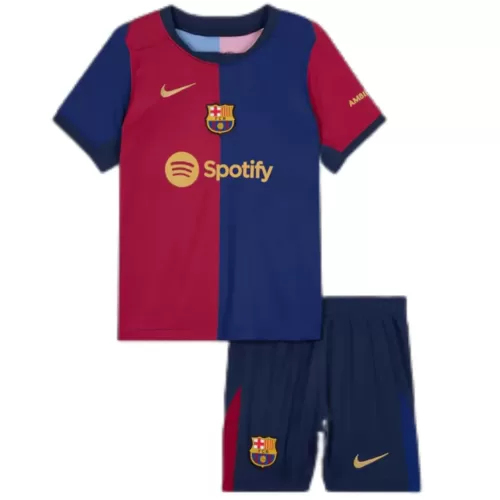 2024/25 Barcelona Home Jersey and Shorts Kids Kit