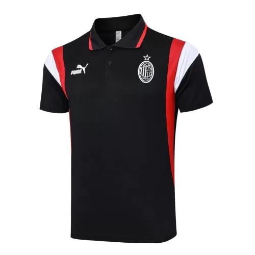 Black AC Milan Core Polo Shirt - Top Quality & Style