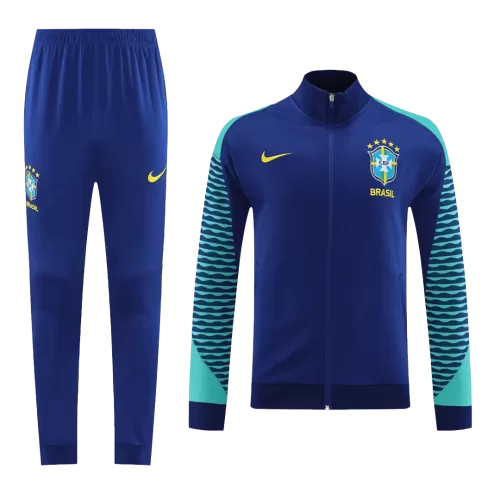 2023/24 Brazil Training Kit - Blue Jacket and Pants