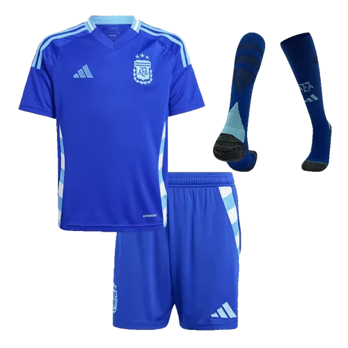 Argentina Children Away Full Kit (Jersey+Shorts+Socks) Copa America 2024