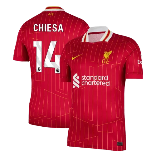 Liverpool 2024/25 Home CHIESA #14 Football Shirt - Official Liverpool FC Merchandise