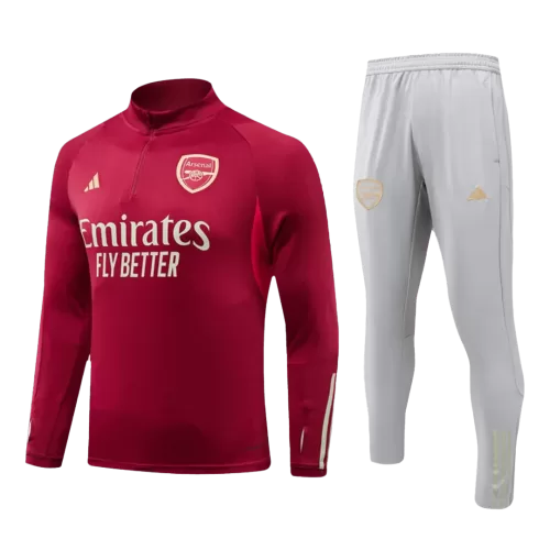 Red Arsenal Zipper Sweatshirt Kit 2023/24 - Ultimate Fan Gear