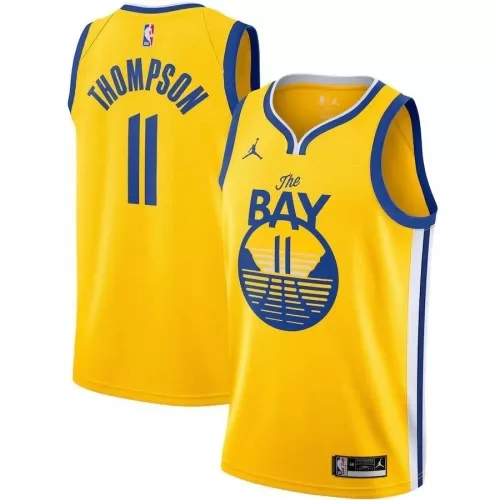 2020/2021 Statement Collection Golden State Warriors Klay Thompson Men's Gold Swingman Jersey