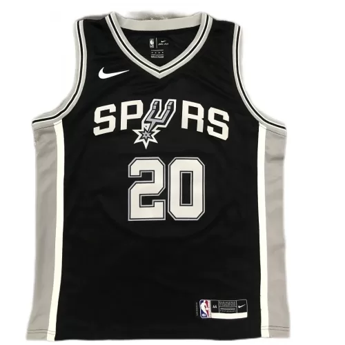 San Antonio Spurs Manu Ginobili #20 Black Nike 2020/21 Swingman Jersey