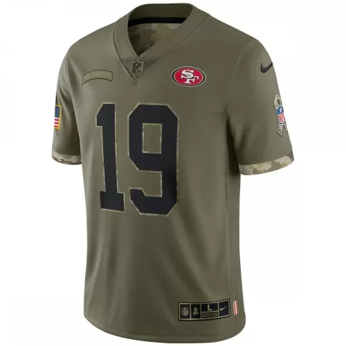 San Francisco 49ers Deebo Samuel Nike 2022 Salute to Service Jersey - Olive Limited Edition