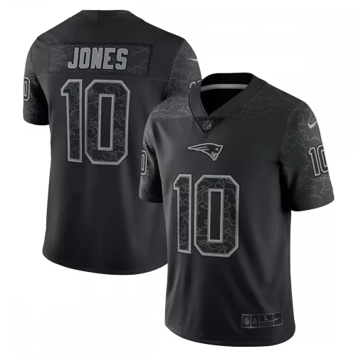 New England Patriots Mac Jones Nike Reflective Limited Jersey