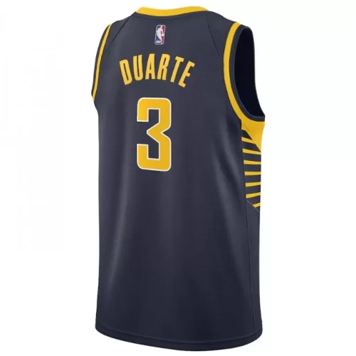 Men's Nike Indiana Pacers Chris Duarte #3 Swingman Jersey in Navy - Icon Edition for Sale