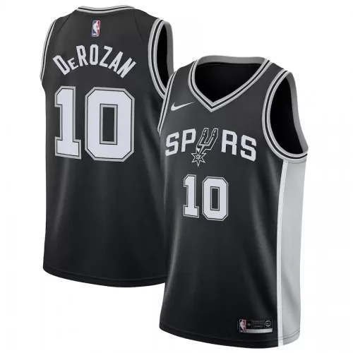 San Antonio Spurs DeMar DeRozan #10 Nike Black Swingman Jersey