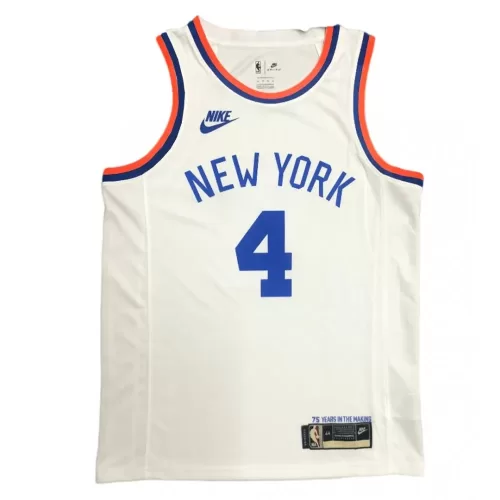 2021/22 Men's New York Knicks D. Rose #4 White Swingman Jersey - Classic Edition