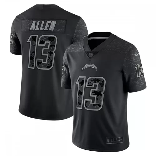 Keenan Allen Los Angeles Chargers Nike Black Reflective Limited Edition Jersey