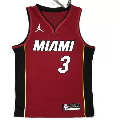 Miami Heat Dwyane Wade #3 Jordan Red 20/21 Swingman Player Jersey - Statement Edition for Sale