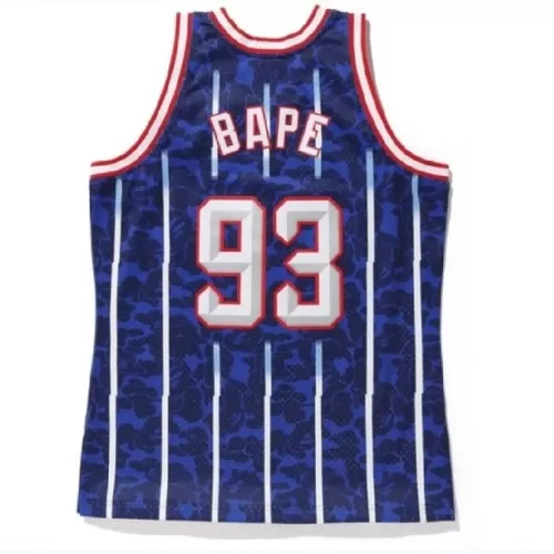 BAPE x Throwback Rockets ABC Navy Basketball Swingman Jersey