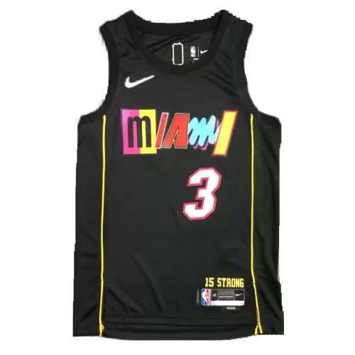 Miami Heat Dwyane Wade #3 Nike Black 2021/22 City Edition Swingman Jersey - Best Deals & Discounts