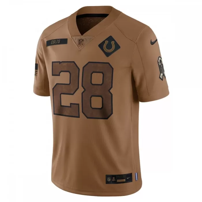 Jonathan Taylor Indianapolis Colts 2023 Salute To Service Limited Jersey - Brown - Buy Now