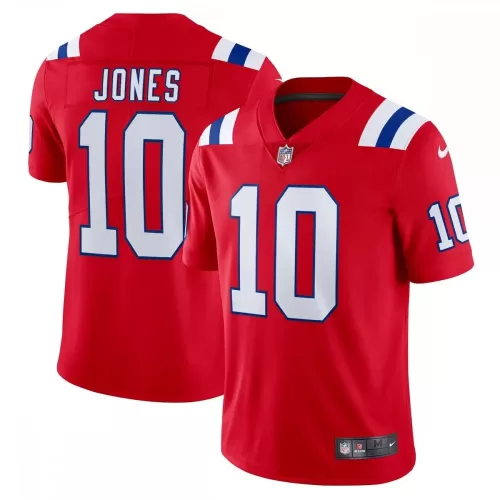 Mac Jones New England Patriots Nike Red Vapor Limited Jersey