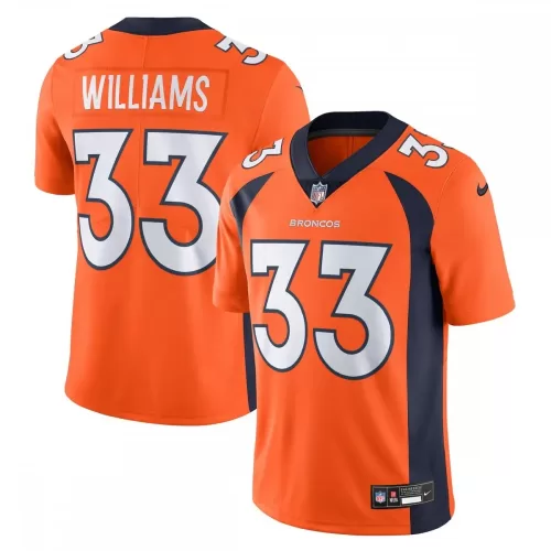 Denver Broncos Javonte Williams Nike Vapor Untouchable Limited Jersey - Orange - Buy Now