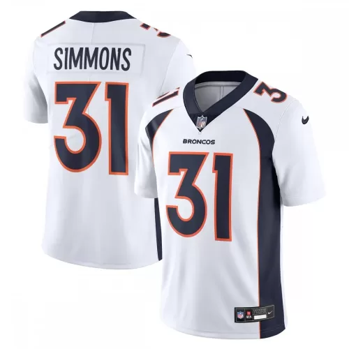 Denver Broncos Justin Simmons Nike Vapor Untouchable Limited White Jersey