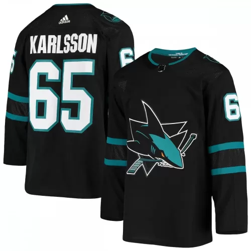 San Jose Sharks Erik Karlsson Team Alternate Authentic Jersey - Black | adidas