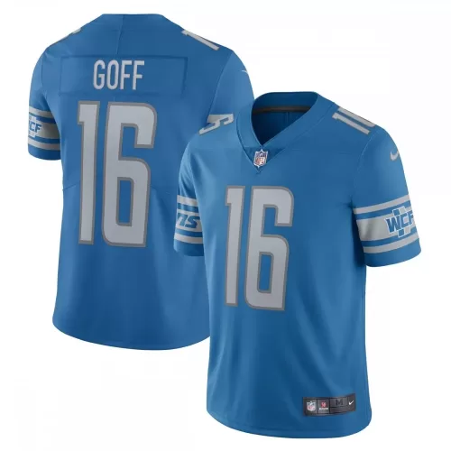 Jared Goff Detroit Lions Nike Vapor Limited Blue Jersey | Official NFL Apparel