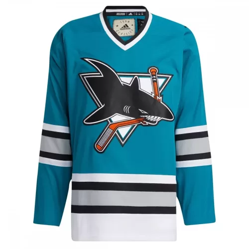 Adidas San Jose Sharks Teal Authentic Blank Jersey