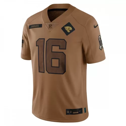 Trevor Lawrence Jacksonville Jaguars Nike 2023 Salute To Service Limited Brown Jersey